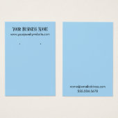 Cartes de Présentation Simples de Porte- Boucles d (Devant & derrière)