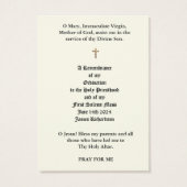 CARTES DE PRÊTRISE CATHOLIQUES (Dos)