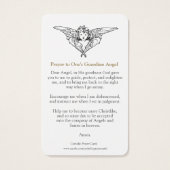 Cartes de prière | Anges et Âmes (Dos)