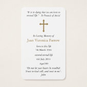 Cartes de prière | Antique Sacré-Coeur Jésus (Dos)