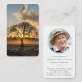 Cartes de prière | Arbre Lone Deluxe 01 (Devant / Derrière)