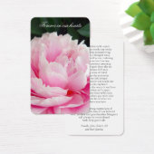 Cartes de prière | Beautiful Pink Peony (Bureau)