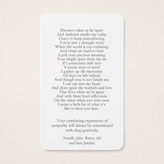 Cartes de prière | Blue Hydrangea (Dos)