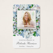 Cartes de prière | Blue Hydrangea (Devant)