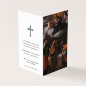 Cartes de prière catholique Assomption de Marie (Outside)
