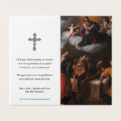 Cartes de prière catholique Assomption de Marie (Outside Unfolded)