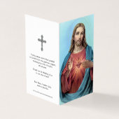 Cartes de prière catholiques | Cœur très aimant (Outside)