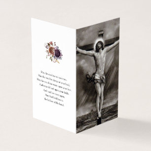 Cartes de prière catholiques Crucifixion de Jésu