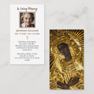 Cartes de prière catholiques Notre-Dame de la Port