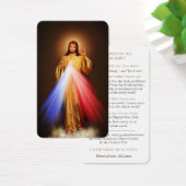 Cartes de prière | Chaplet de miséricorde divine (Bureau)