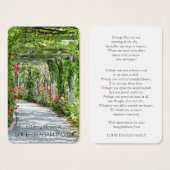 Cartes de prière | Chemin Rose (Devant & derrière)