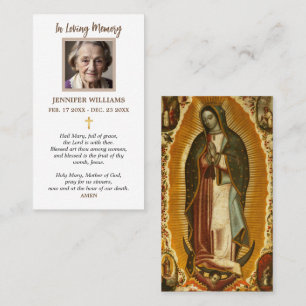 Cartes de prière chrétiennes Notre-Dame de Guadalu