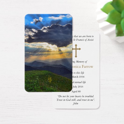 Cartes de prière | Ciel céleste (Bureau)