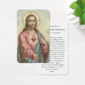 Cartes de prière | Coeur doux de Jésus (Bureau)