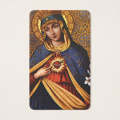Cartes de prière | Coeur immaculé de Marie (Devant)