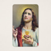 Cartes de prière | Coeur Sacré De Jésus (Devant)