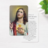 Cartes de prière | Coeur Sacré De Jésus (Bureau)