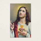 Cartes de prière | Coeur sacré de Jésus (Devant)