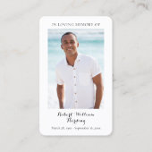 Cartes de prière commémorative de condoléances fun (Devant)