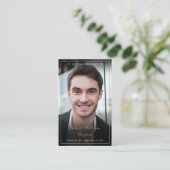 Cartes de prière commémoratives de deuil modernes  (Debout devant)