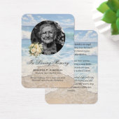 Cartes de prière commémoratives de fleurs de plage (Bureau)