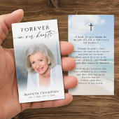 Cartes de prière commémoratives de plage Forever i
