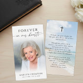 Cartes de prière commémoratives de plage Forever i