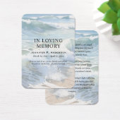 Cartes de prière commémoratives de vagues déferlan (Bureau)