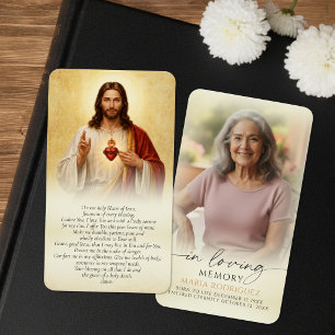 Cartes de prière commémoratives espagnoles du Sacr