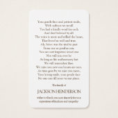 Cartes de prière | Coucher de soleil du pays (Dos)