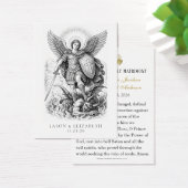 Cartes de prière de mariage catholique St. Michael (Bureau)