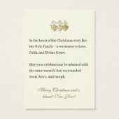 Cartes de prière de Noël Jésus Marie Joseph (Dos)