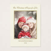 Cartes de prière de Noël Jésus Marie Joseph (Devant)