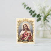 Cartes de prière du Sacré-Coeur de Jésus (Debout devant)