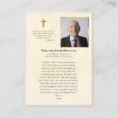 Cartes de prière du Sacré-Coeur de Jésus (Dos)