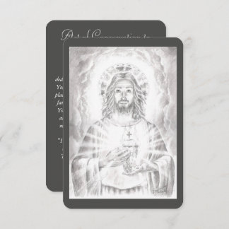 Cartes de prière du Sacré-Coeur de Jésus