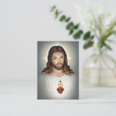 Cartes de prière du Sacré-Coeur de Jésus (Debout devant)