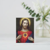 Cartes de prière du Sacré-Coeur de Jésus (Debout devant)