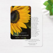 Cartes de prière | Fleur de tournesol (Bureau)
