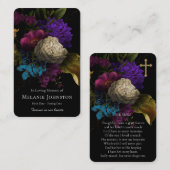Cartes de prière | Fleurs chères Deluxe (Devant / Derrière)