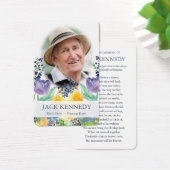 Cartes de prière | Floral Bleu (Bureau)