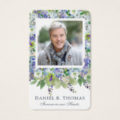 Cartes de prière | Flores pourpres (Devant)