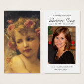 Cartes de prière | Garland Angel (Devant & derrière)