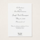 Cartes de prière : Heureux est l'âme (Dos)