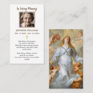 Cartes de prière I Vierge Marie montant au ciel