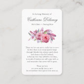 Cartes de prière | Jardin de campagne (Dos)