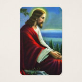 Cartes de prière | Jésus Christ prier (Devant)