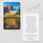 Cartes de prière | Lake Sunset Deluxe (Devant / Derrière)