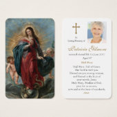 Cartes de prière | L'Immaculée Conception (Devant & derrière)
