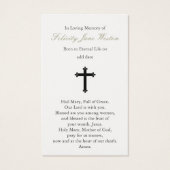 Cartes de prière | Madonna & Child & St Catherine (Dos)